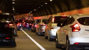 tunnel traffic car accident